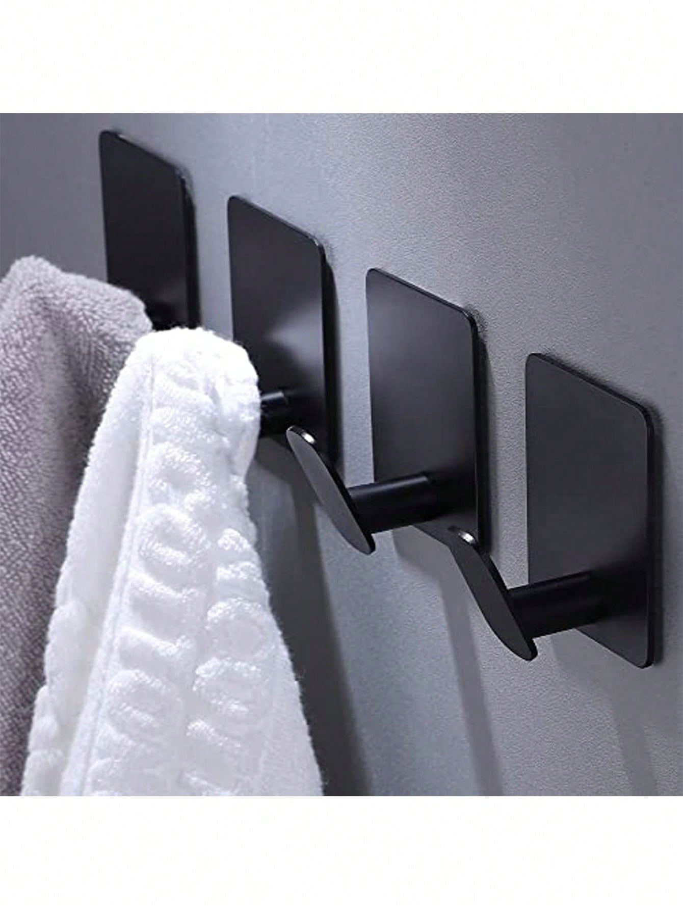 Home Bathroom Set - 2pcs Adhesive Towel Hooks/Bathroom Wall Hooks