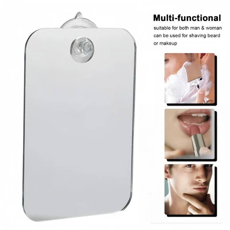 Shaving Mirror Suction - 1Pcs Acrylic Bathroom Fog Free Mirror
