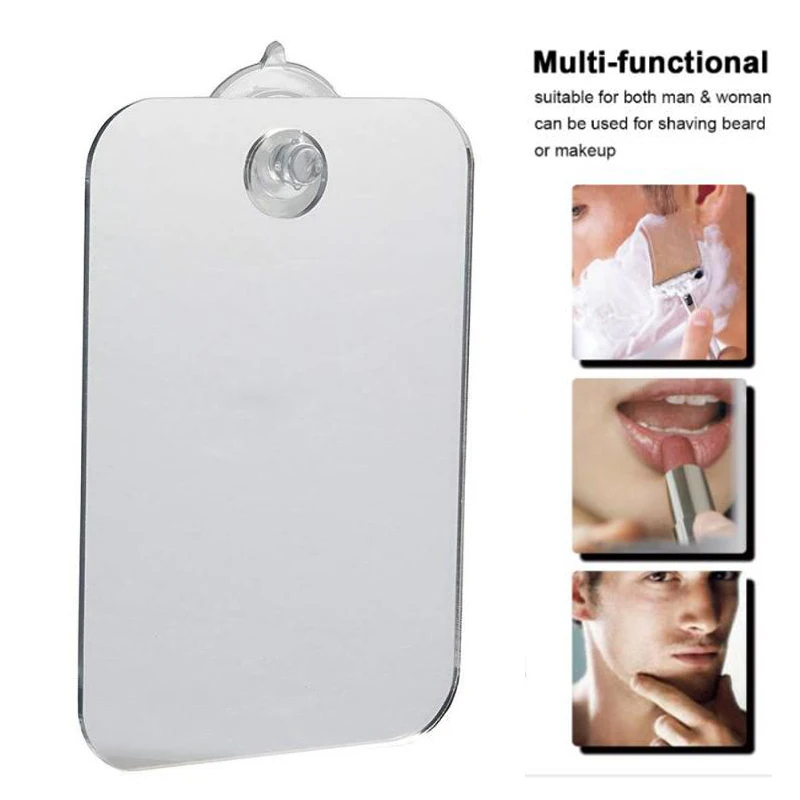 Shaving Mirror Suction - Acrylic Anti Fog Mirror Shower Shaving
