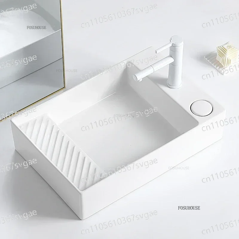 Home Bathroom Sink - Washbasin Balcony Washing Machine Basin for