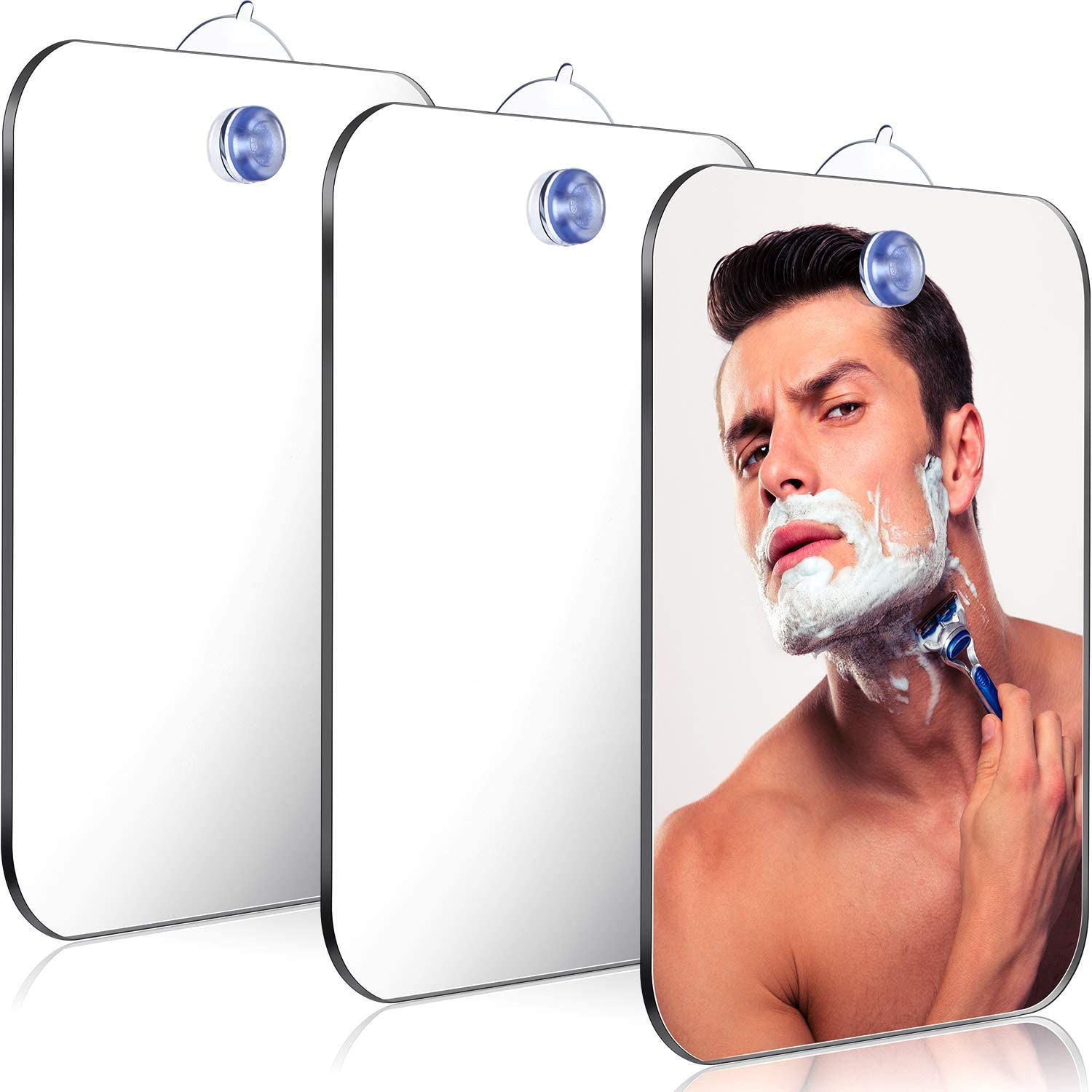 Shaving Mirror Suction - Acrylic Mirror With Wall Suction Shower