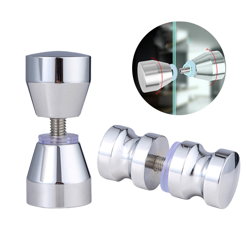 Home Hardware Bathroom Cabinets - 1PC Aluminum Alloy Glass Door Knob