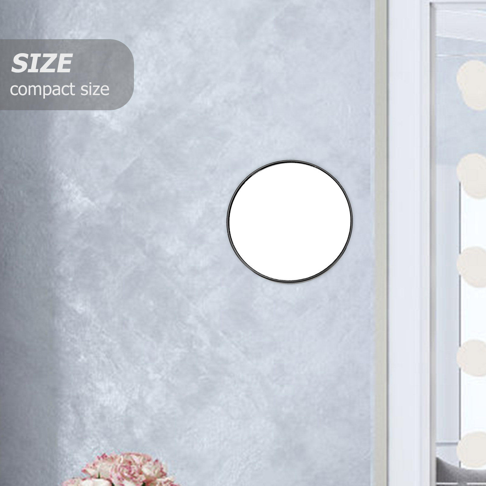 Shaving Mirror Suction - 7.5cm Strong 10X Magnifying Suction Cup