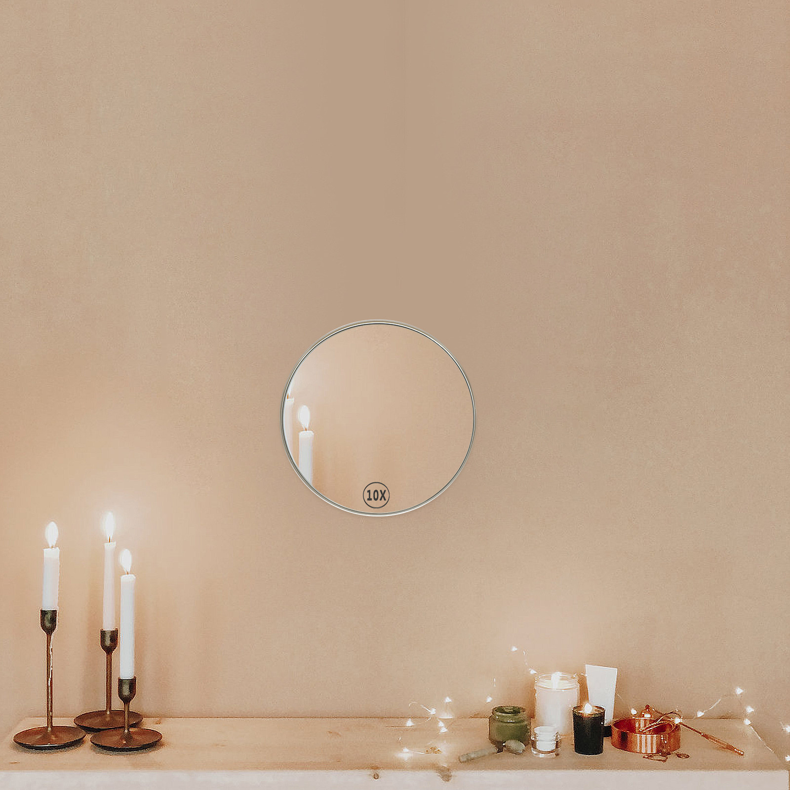 Shaving Mirror Suction - Premium Magnifying Mirror Suction Cup for