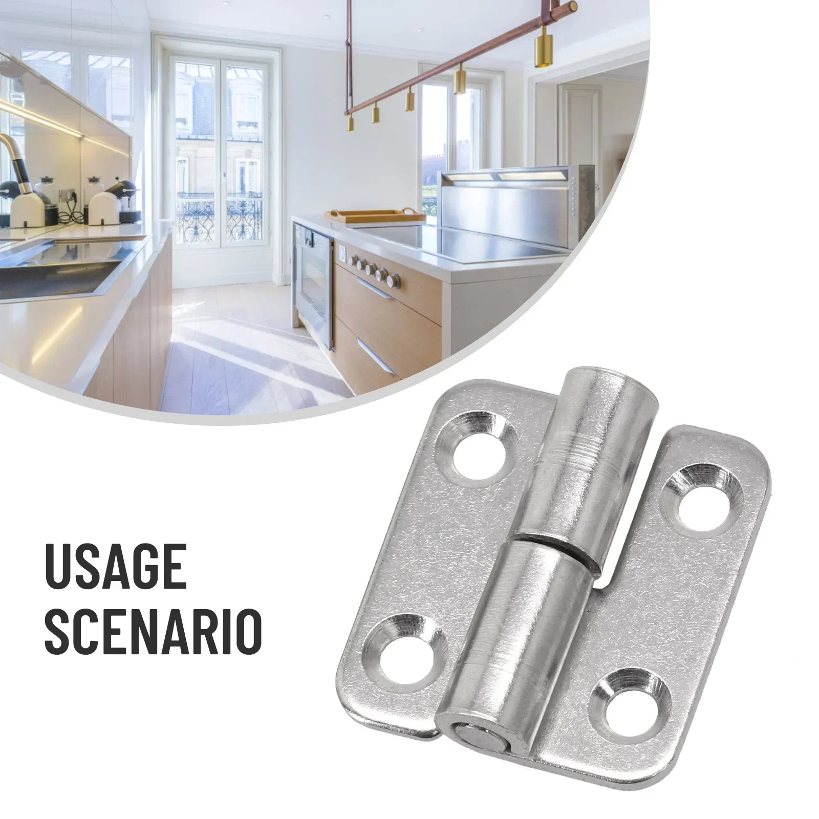 Home Hardware Bathroom Cabinets - Detachable Door Hinge Stainless Steel Flag
