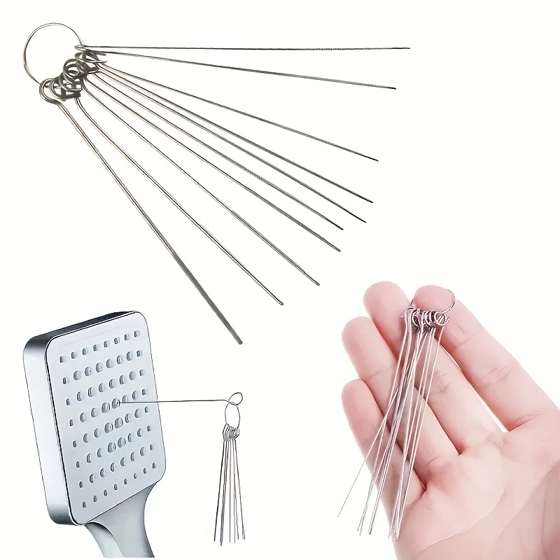 Home Bathroom Set - Shower Head Cleaning Brushes 10PCS, Multi
