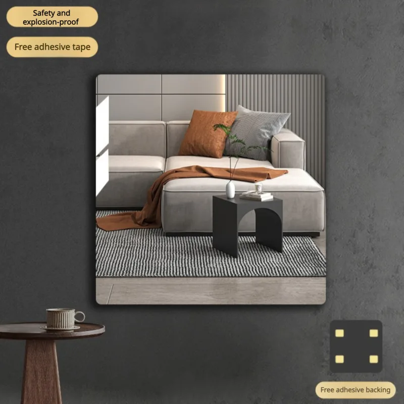 Mirror wall stickers home full - Home Bathroom Fittings review and price