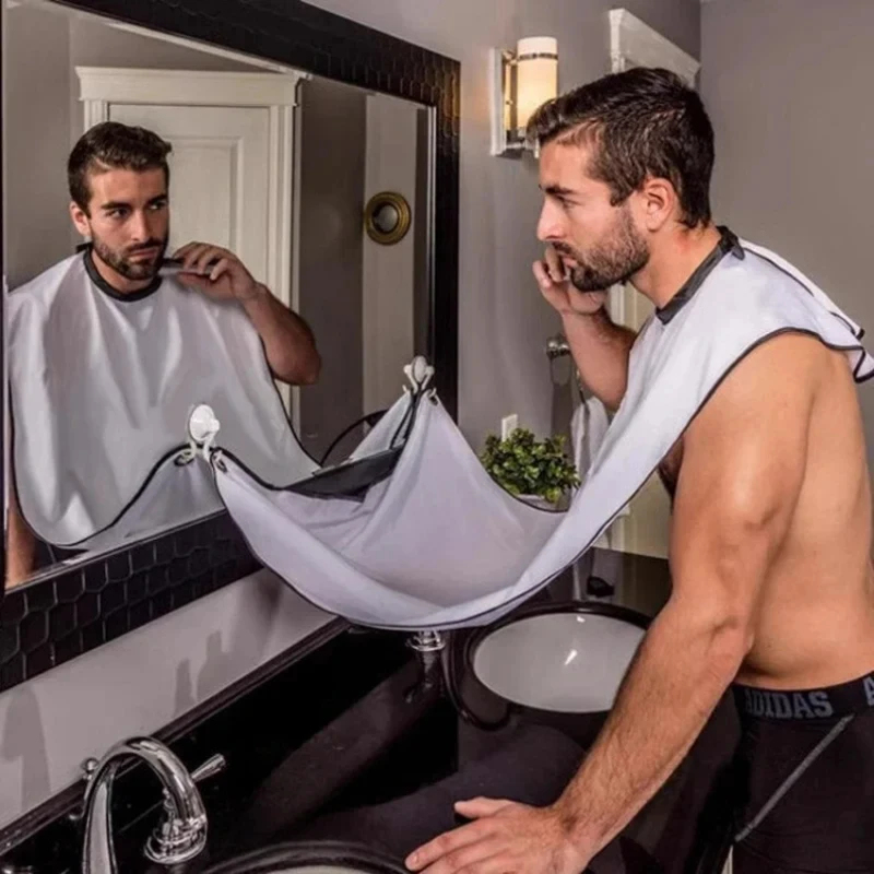 1-4PCS Male Shaving Aprons Cre - Shaving Mirror Suction review and price