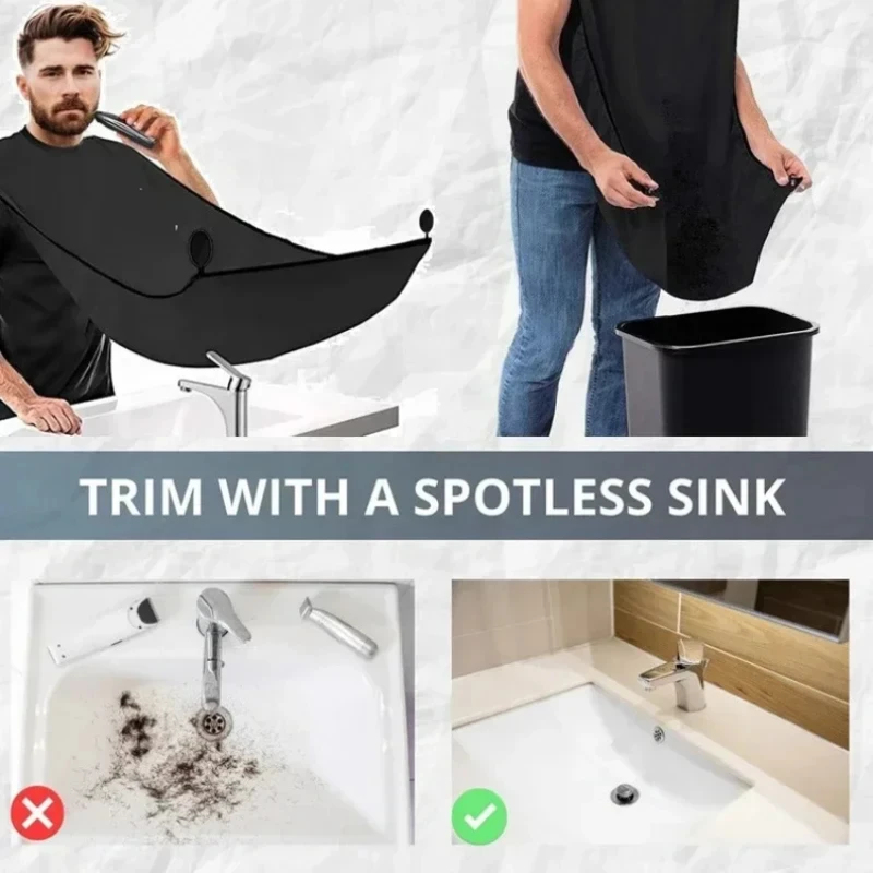 1-4PCS Male Shaving Aprons Cre - Shaving Mirror Suction review and price
