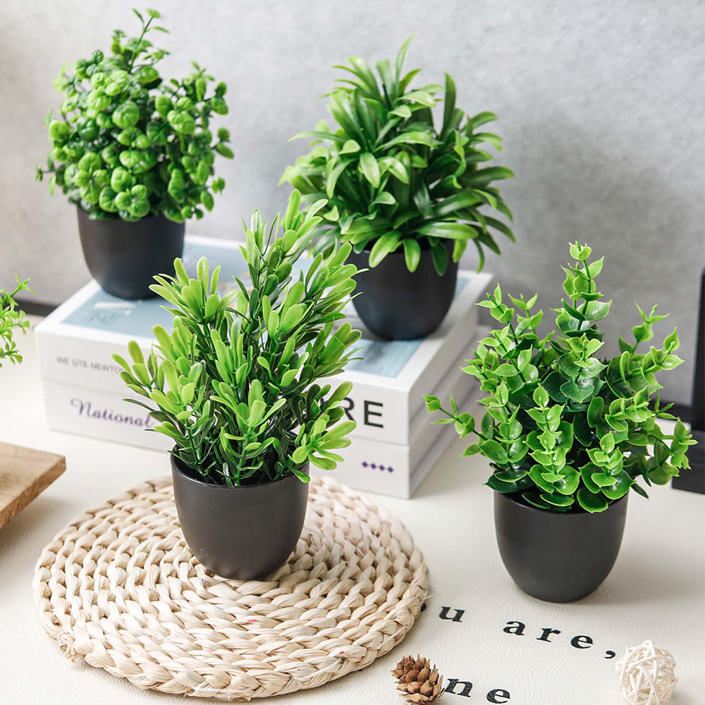4 Packs Fake Plants Artificial - Bathroom Home Improvement review and price