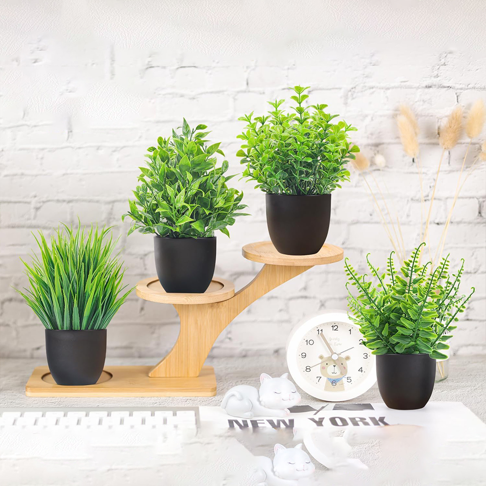 4 Packs Fake Plants Artificial - Bathroom Home Improvement review and price
