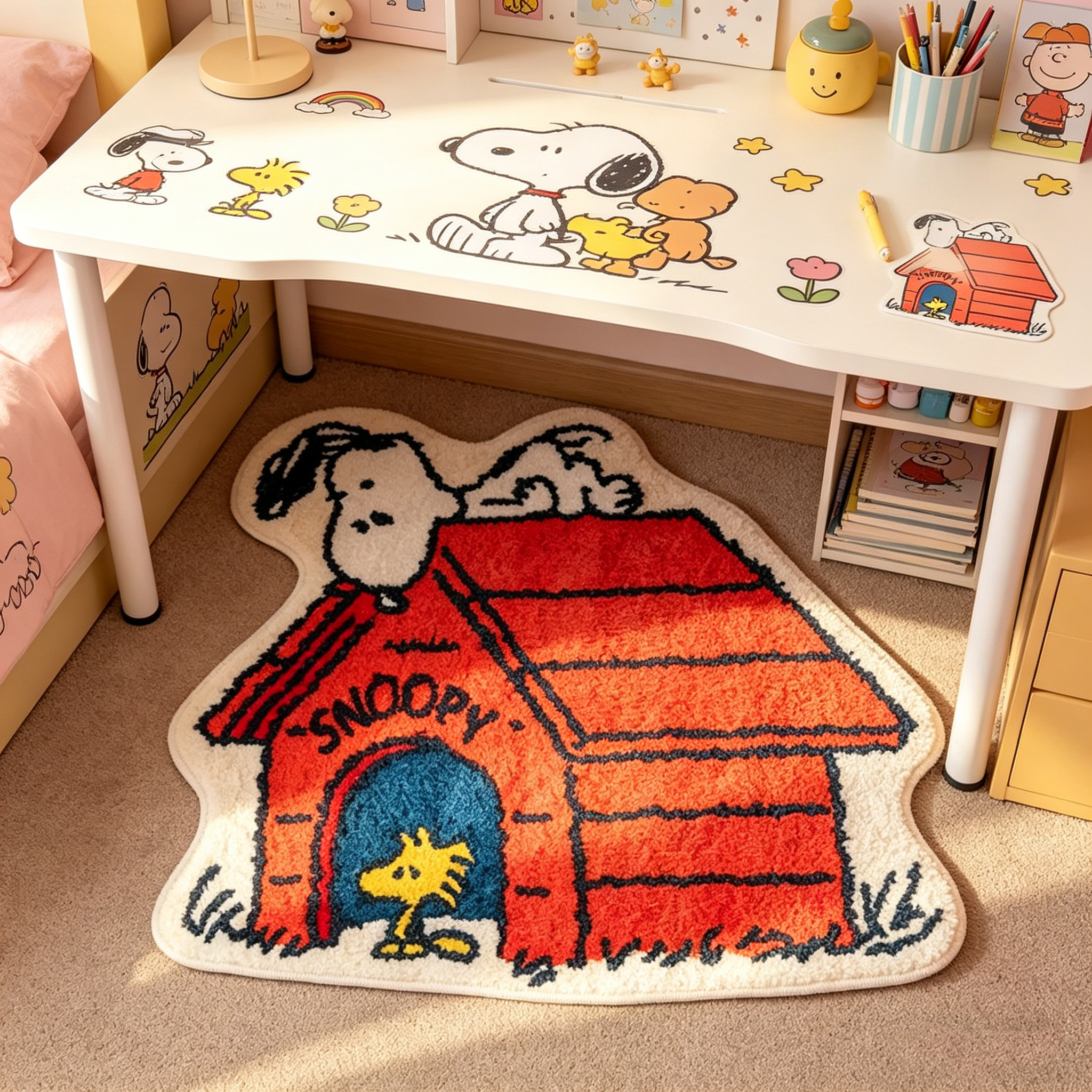 Cute Cartoon Snoopy House Shap - Home Goods Bathroom Mats review and price