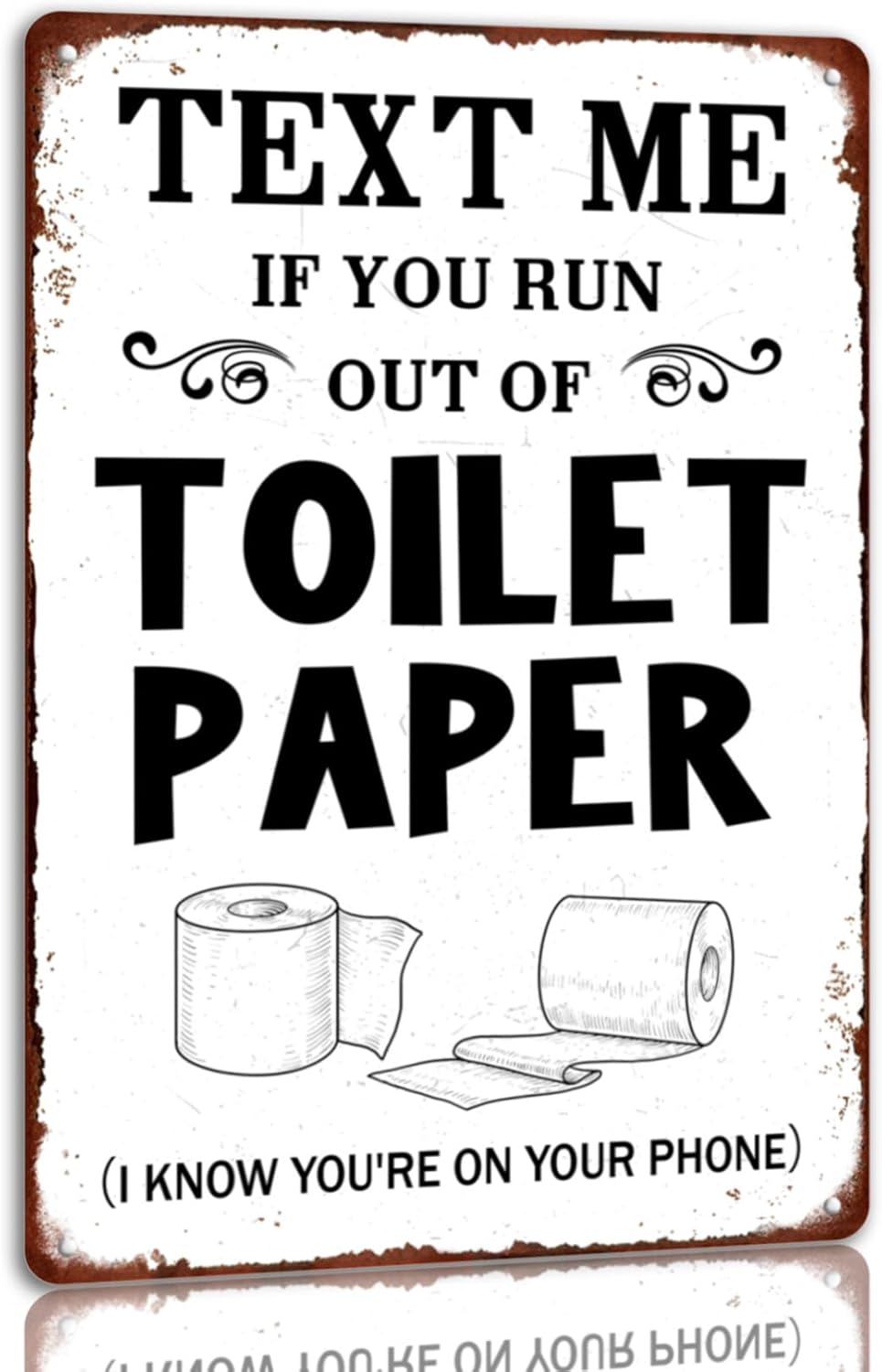 Text Me If You Run Out Of Toil - Home Bathroom Toilet review and price