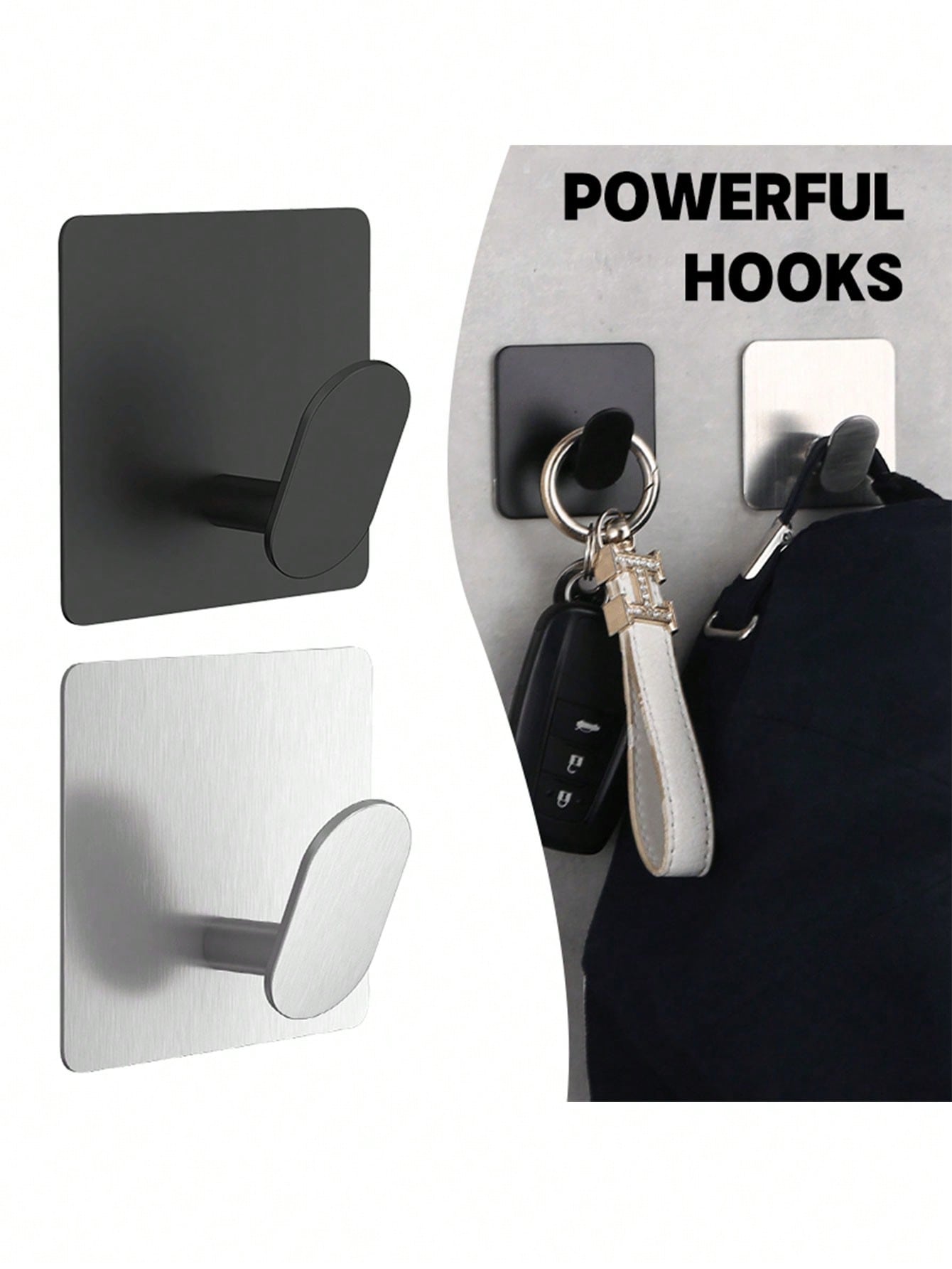 2pcs Adhesive Towel Hooks/Bath - Home Bathroom Set review and price