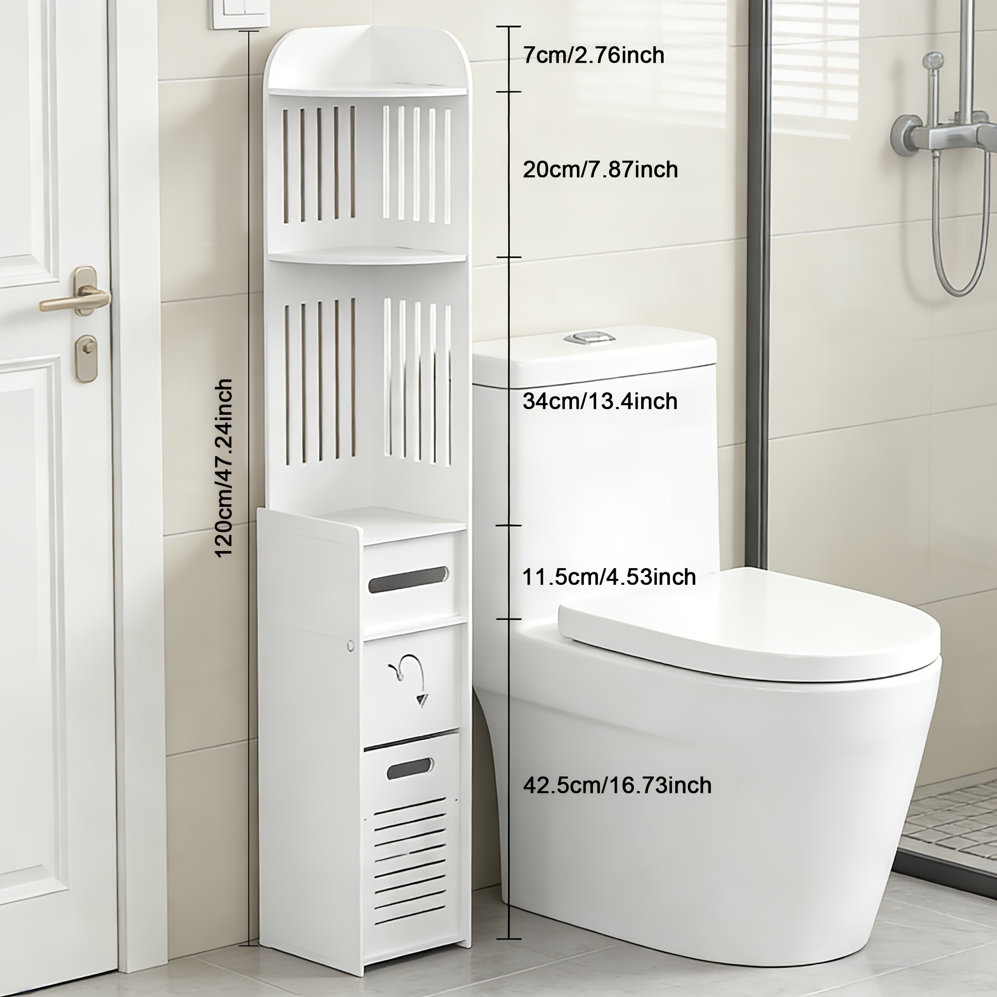 Space-Saving Bathroom Cabinet, - Home Bathroom Toilet review and price