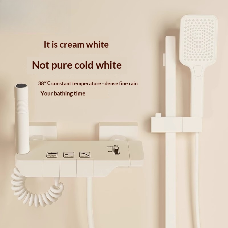 Creamy Easy Topless Shower Set - Home Bathroom Set review and price
