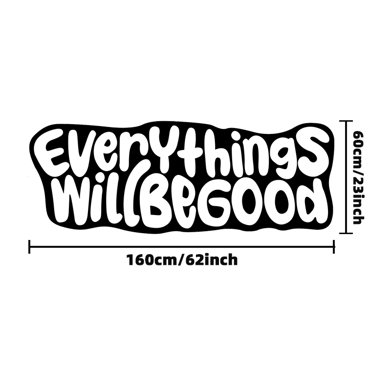 VIKAMA Everything Will Be Good - Home Goods Bathroom Rugs review and price