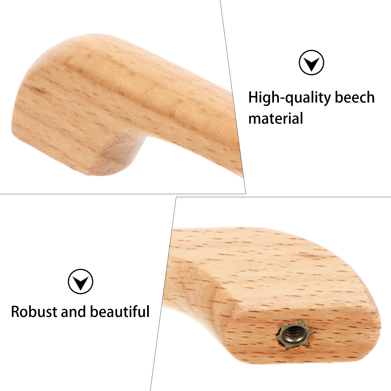 12Pcs Beech Wood Cabinet Handl - Home Hardware Bathroom Cabinets review and price