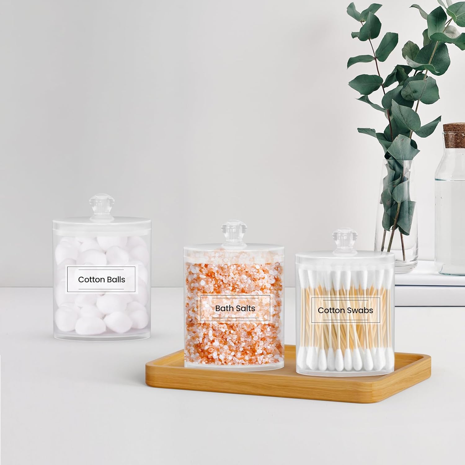 Acrylic Qtip Holder 6 Pack wit - Home Bathroom Set review and price