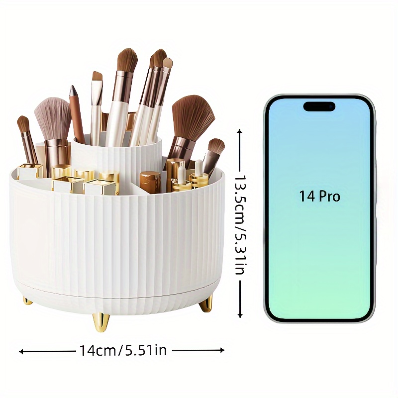 Rotatable Makeup Desktop Cosme - Home Goods Bathroom Storage review and price
