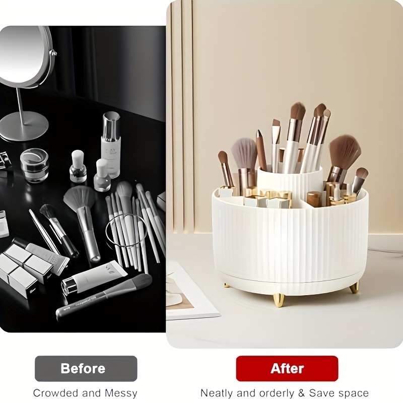 Rotatable Makeup Desktop Cosme - Home Goods Bathroom Storage review and price