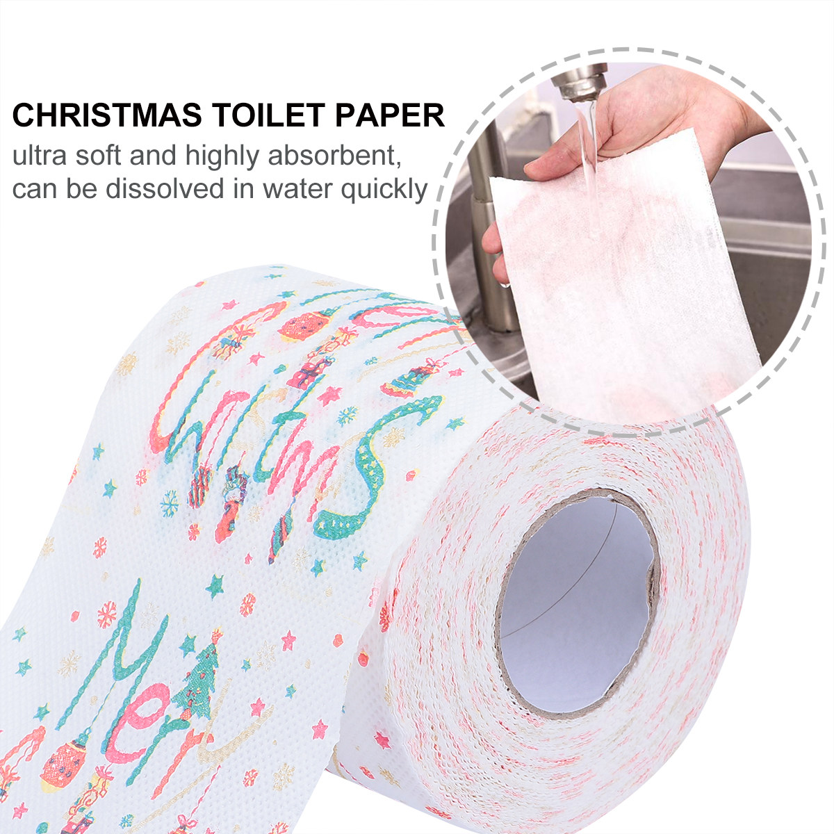 Colorful Printed Toilet Paper  - Home Bathroom Toilet review and price