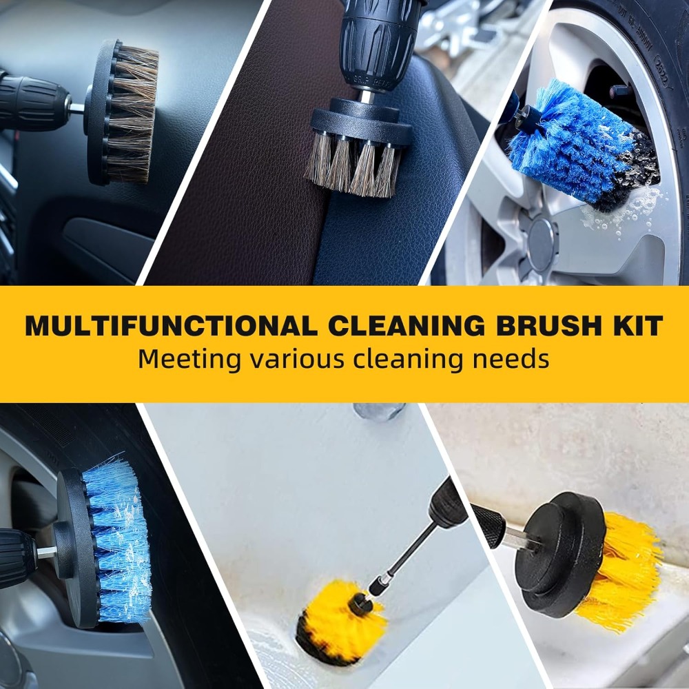 9 Pcs Drill Brush Attachments  - Home Bathroom Set review and price