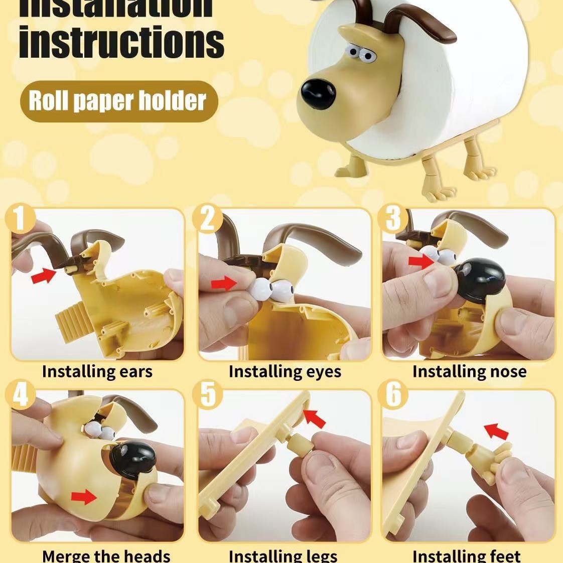 Puppy Toilet Holder Home Decor - Home Goods Bathroom Storage review and price