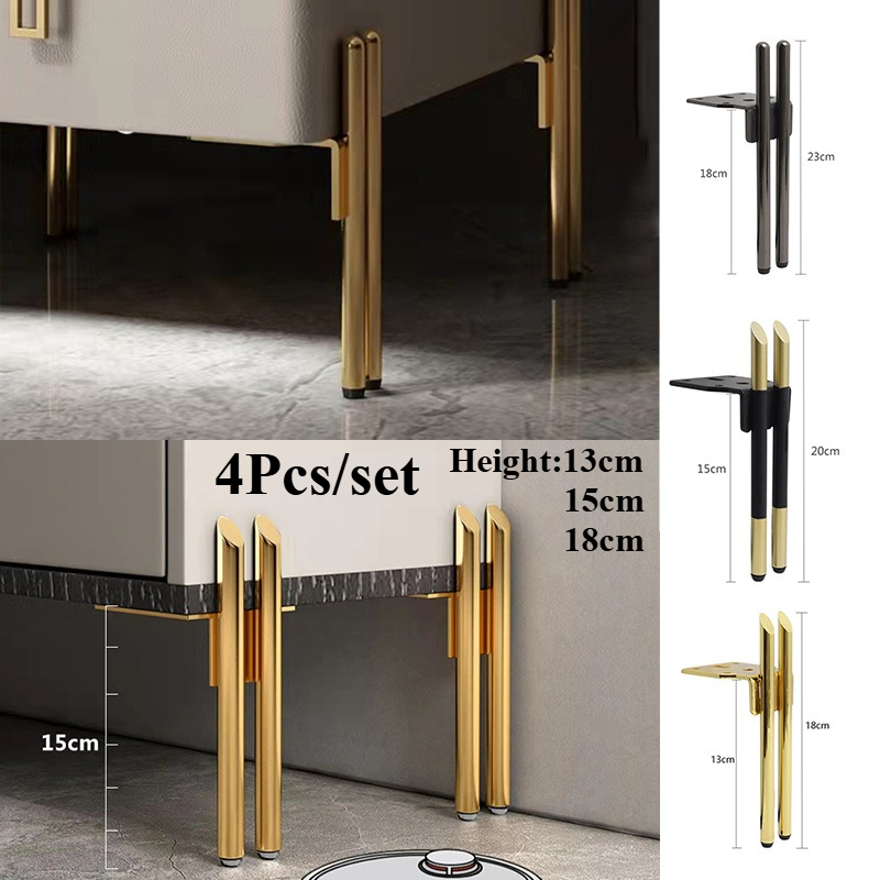 4pcs 13/15/18cm Metal Adjustab - Home Hardware Bathroom Cabinets review and price