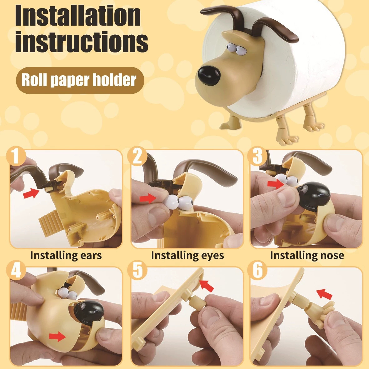 Fun Dog Toilet Paper Holder Ho - Bathroom Home Improvement review and price