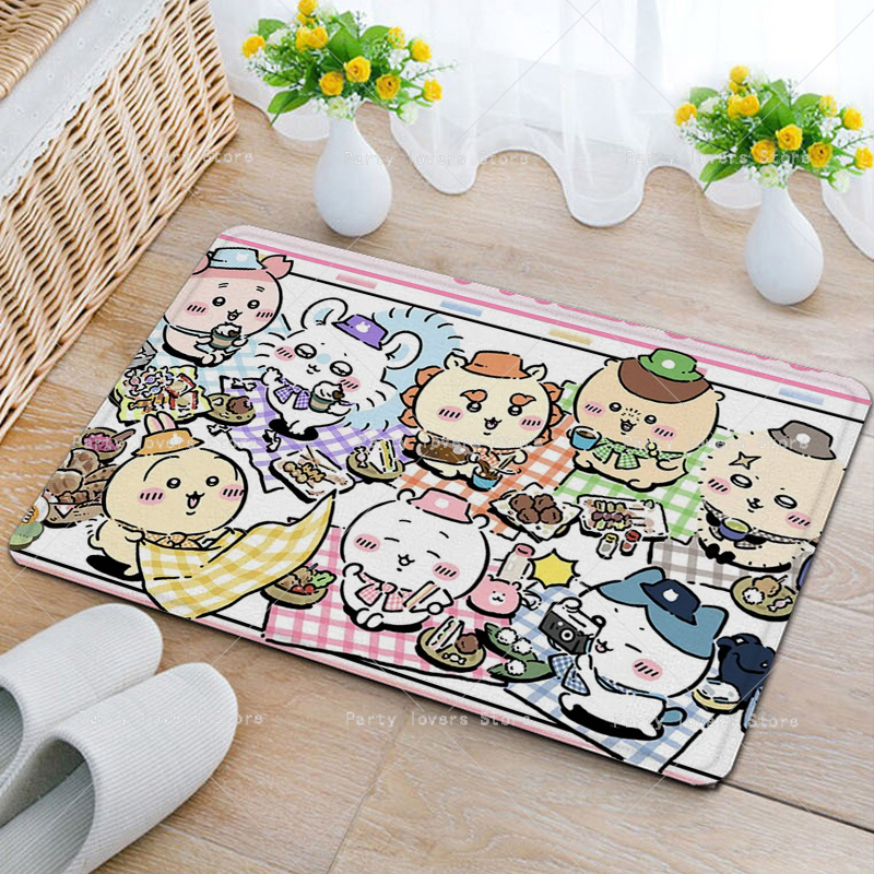 Anime Chiikawas Flannel Carpet - Home Goods Bathroom Mats review and price