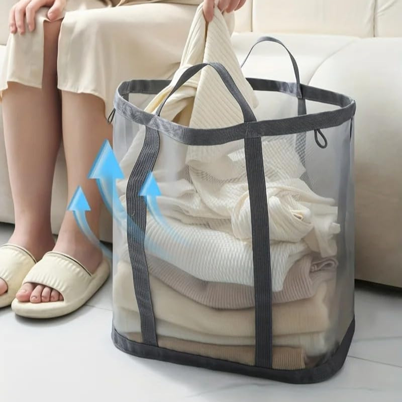 Mesh Laundry Basket Bathroom W - Home Goods Bathroom Storage review and price