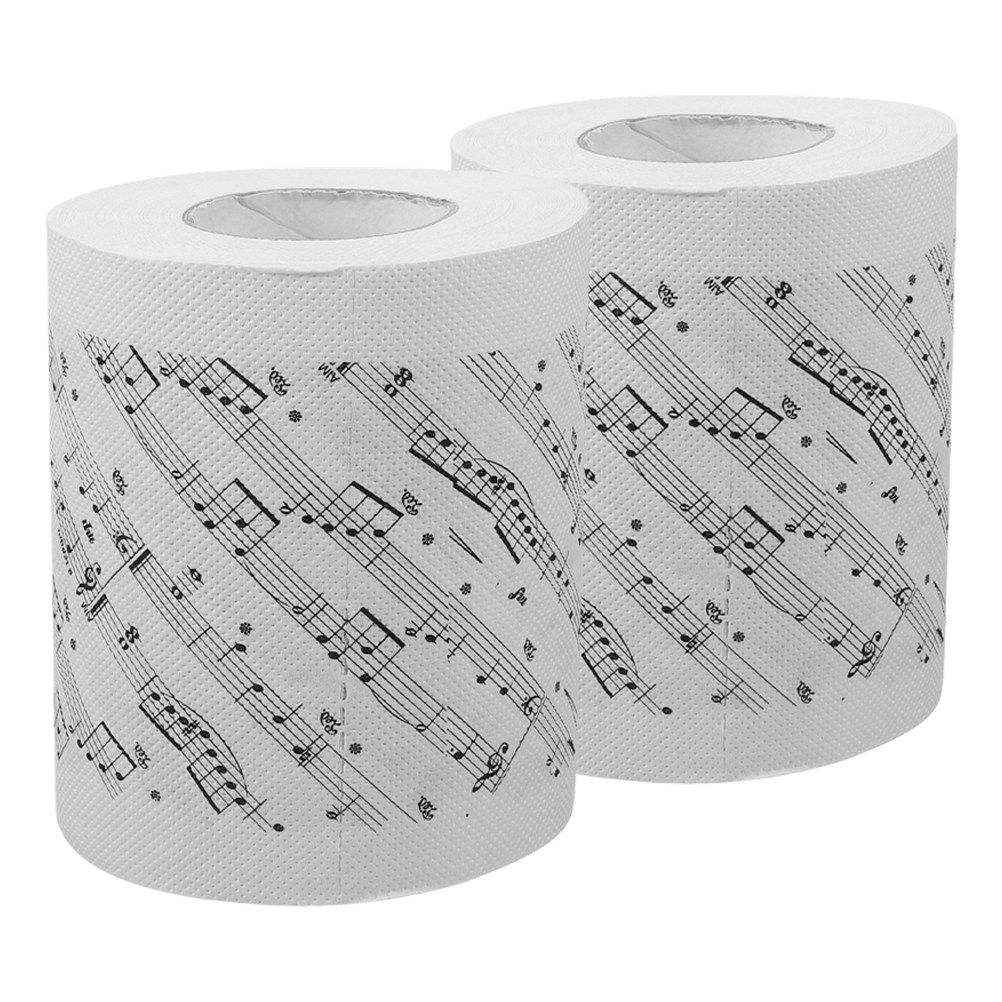 2 Rolls Musical Note Toilet Pa - Home Bathroom Toilet review and price