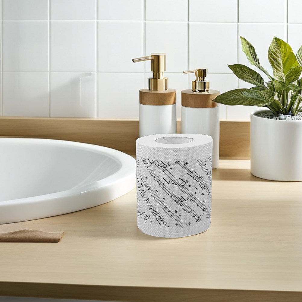 2 Rolls Musical Note Toilet Pa - Home Bathroom Toilet review and price