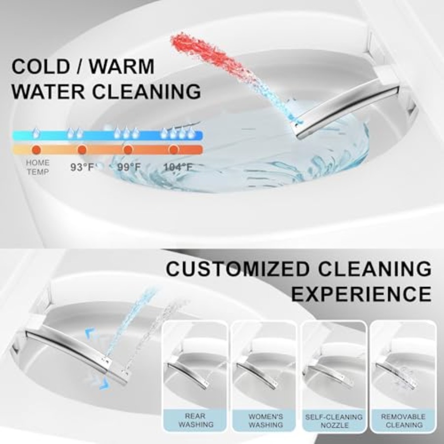 Bathroom smart toilet with hea - Home Bathroom Toilet review and price