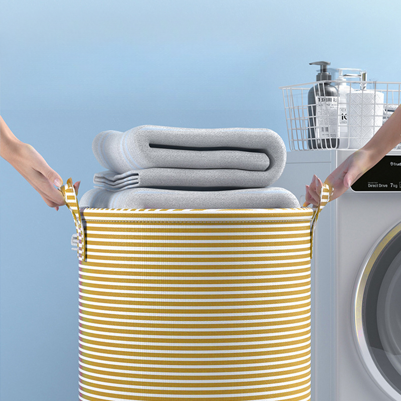 Foldable Minimalist Striped La - Home Goods Bathroom Storage review and price