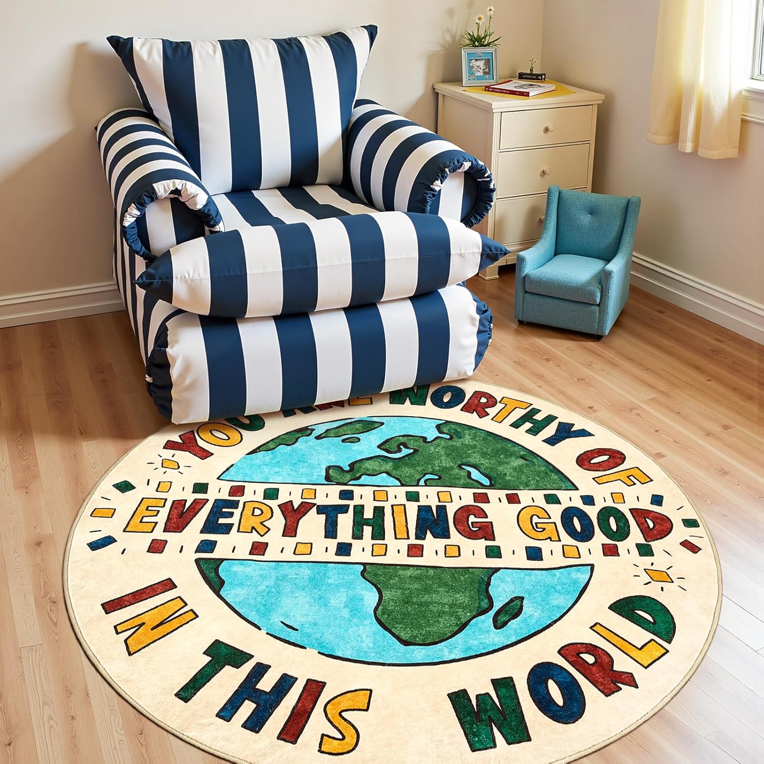 Inspirational Earth Globe Roun - Home Goods Bathroom Rugs review and price