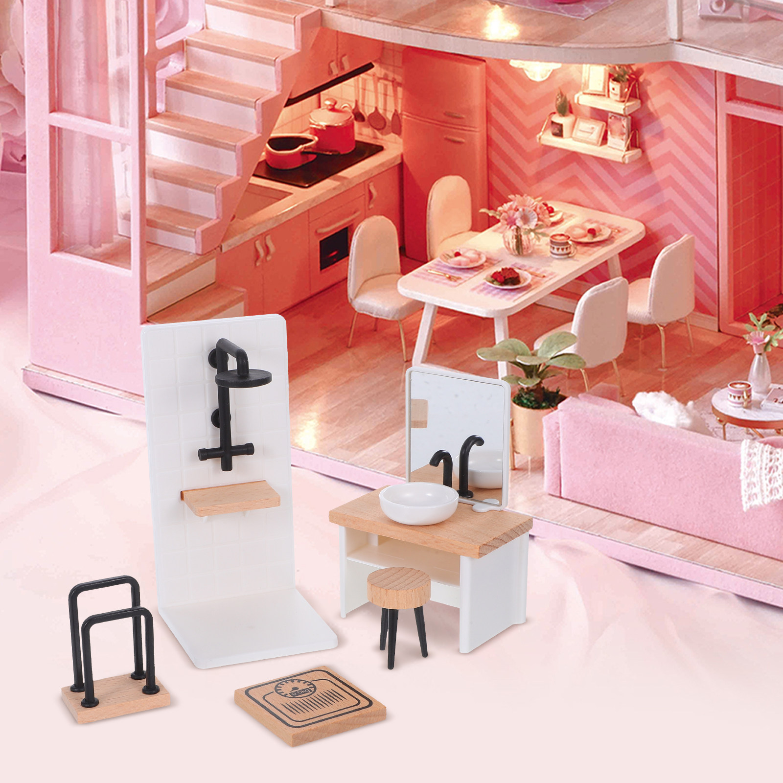 1Set Dollhouse Bathroom Decor: - Home Bathroom Sink review and price