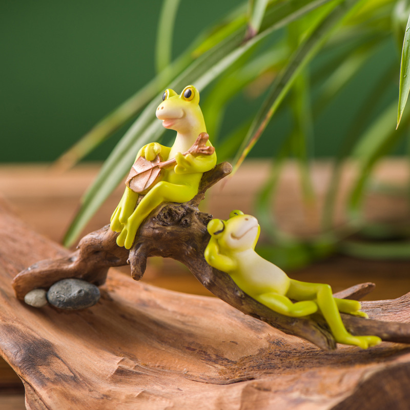 Resin Funny Frog Figurines For - Bathroom Home Improvement review and price