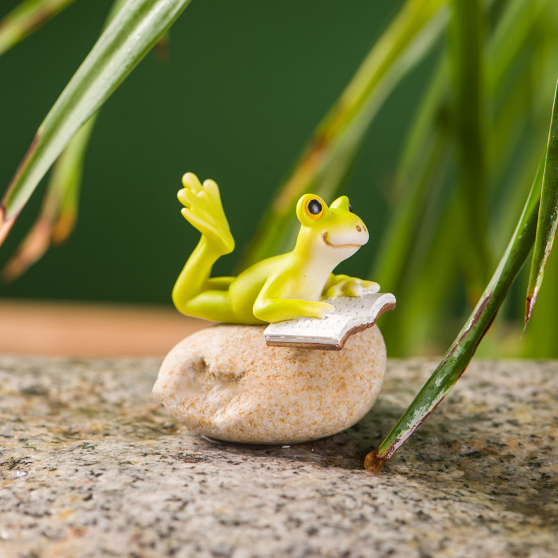 Resin Funny Frog Figurines For - Bathroom Home Improvement review and price