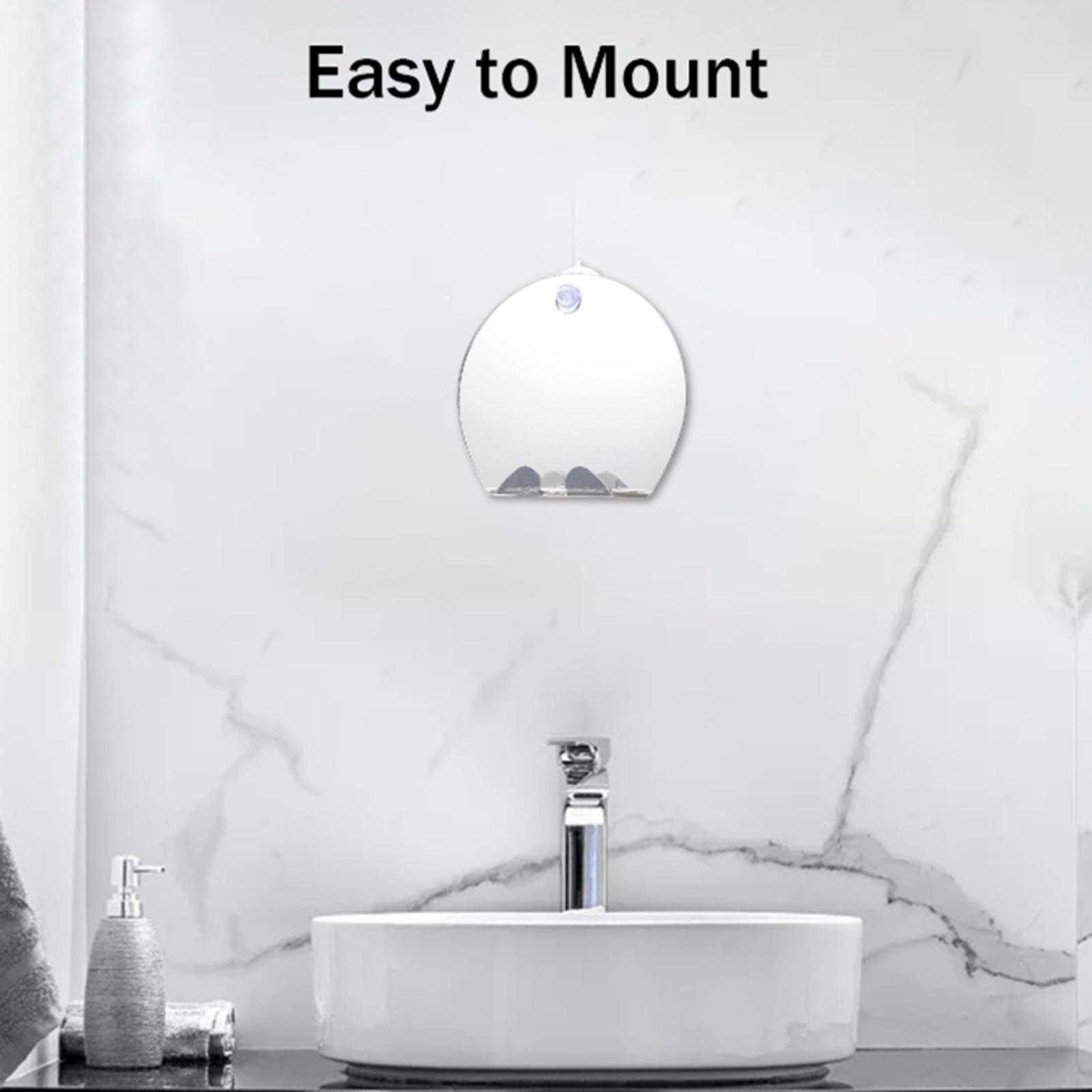 Unbreakable Portable Anti-Fog  - Shaving Mirror Suction review and price