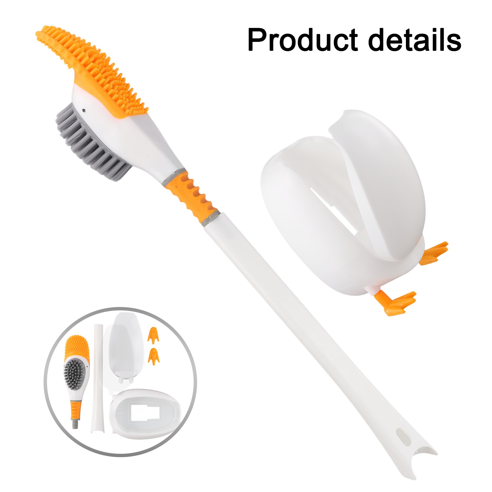 1PC Silicone Toilet Brush With - Home Bathroom Set review and price