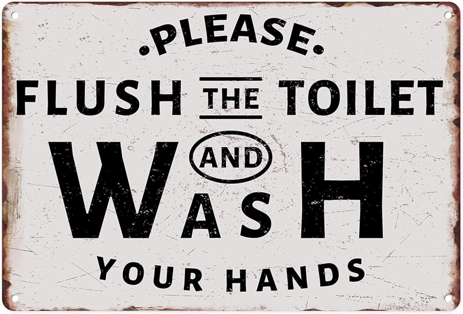 1n,Sanwarm Metal Sign , Please - Home Bathroom Toilet review and price