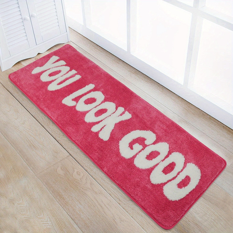 VIKAMA Orange Motivational Slo - Home Goods Bathroom Rugs review and price