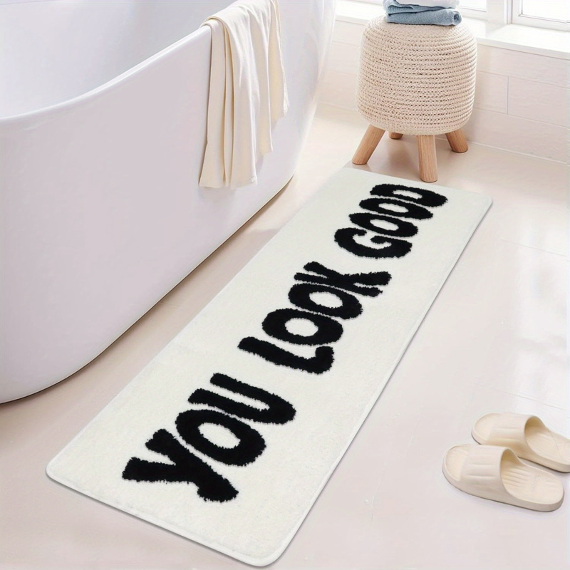 VIKAMA Orange Motivational Slo - Home Goods Bathroom Rugs review and price