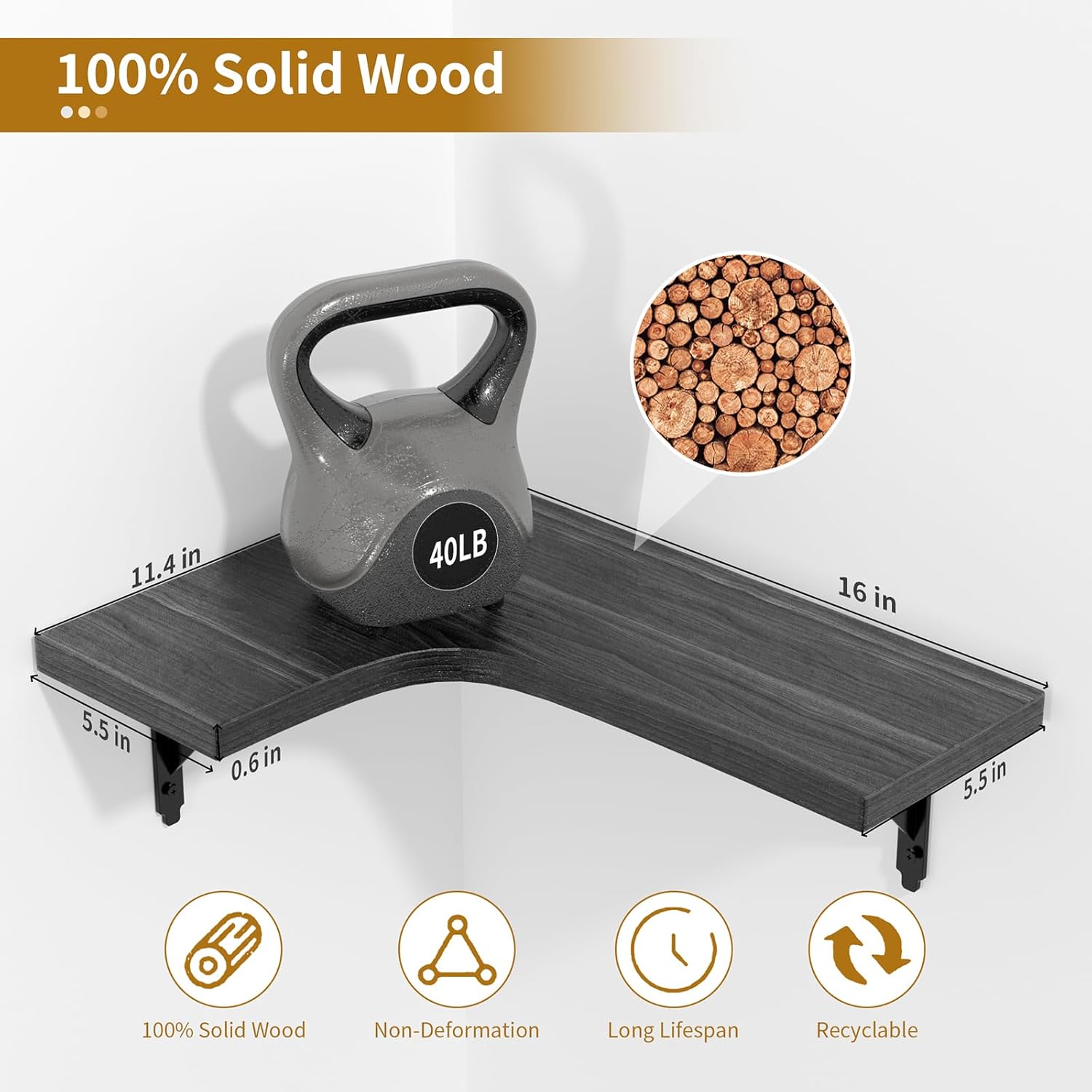 Corner Floating Shelves Set of - Home Bathroom Set review and price