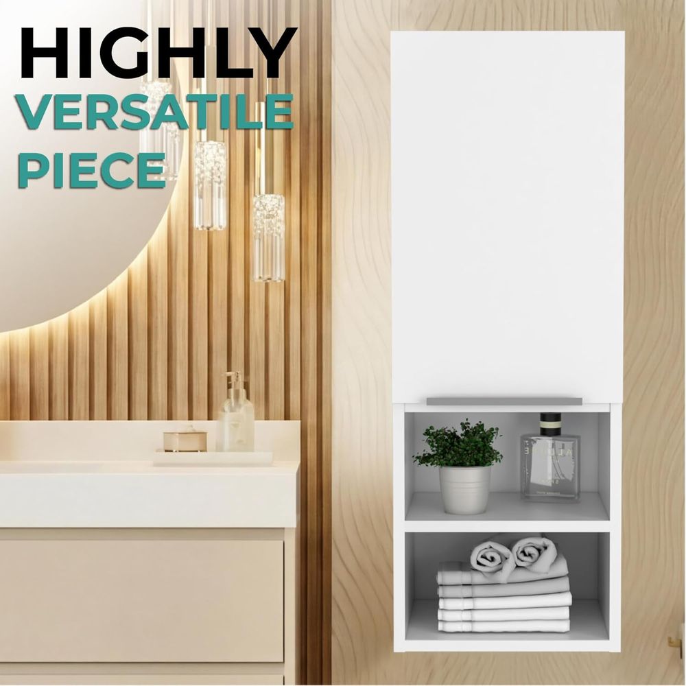 Single-Door Bathroom Cabinet w - Home Essentials Bathroom Cabinet review and price