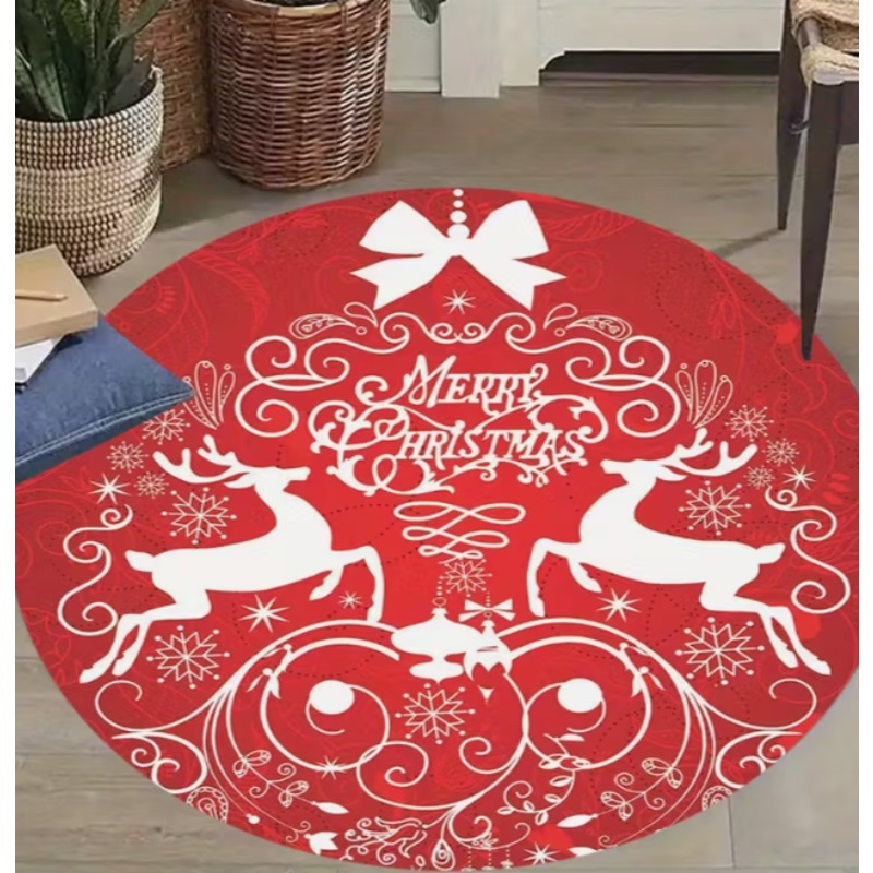 Christmas Themed carpet Santa  - Home Goods Bathroom Mats review and price