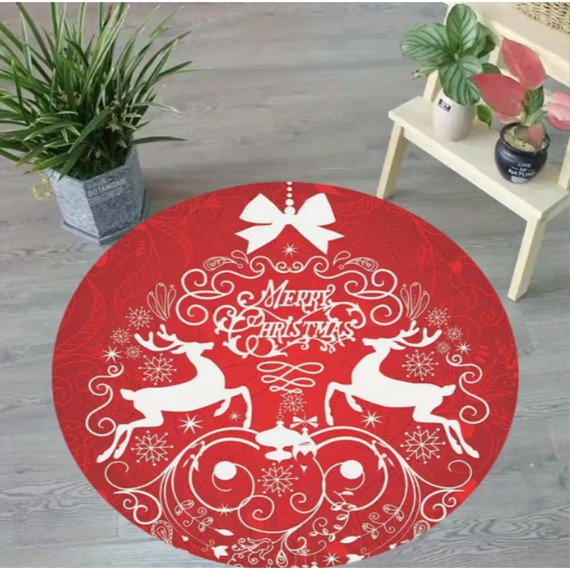 Christmas Themed carpet Santa  - Home Goods Bathroom Mats review and price