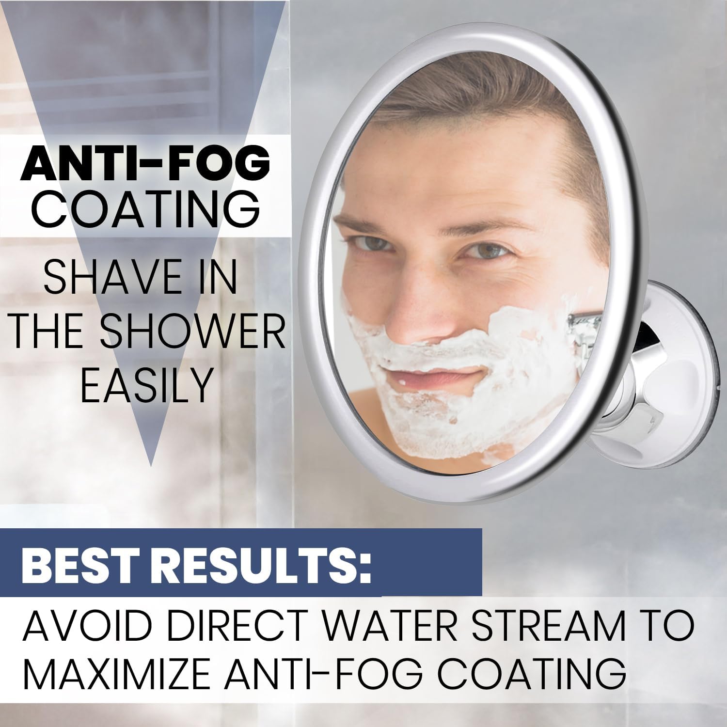 Fogless Makeup Bath Mirror Wit - Shaving Mirror Suction review and price